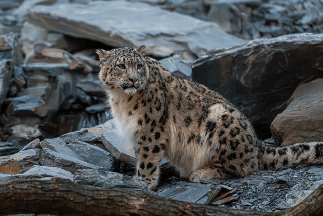 One of the beautiful Snow Leopards at Chester Zoo. Image: Chester Zoo