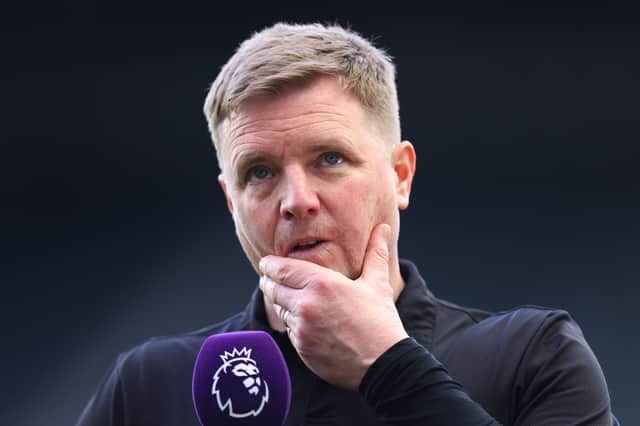 Newcastle manager Eddie Howe. (Photo by George Wood/Getty Images)