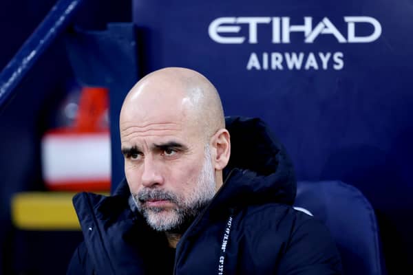 Pep Guardiola. (Photo by Alex Livesey/Getty Images)