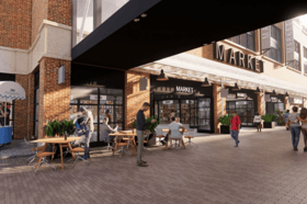 Indicative image/CGI of what the new location for Birkenhead Market at Princes Pavement could look like, subject to the designs being finalised. Image: Wirral Council