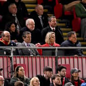 Tom Werner chairman of Liverpool Football Club during the UEFA Europa League 2023/24 Quarter-Final first leg match between Liverpool FC and Atalanta at Anfield on April 11, 2024 in Liverpool, England. (Photo by Andrew Powell/Liverpool FC via Getty Images)