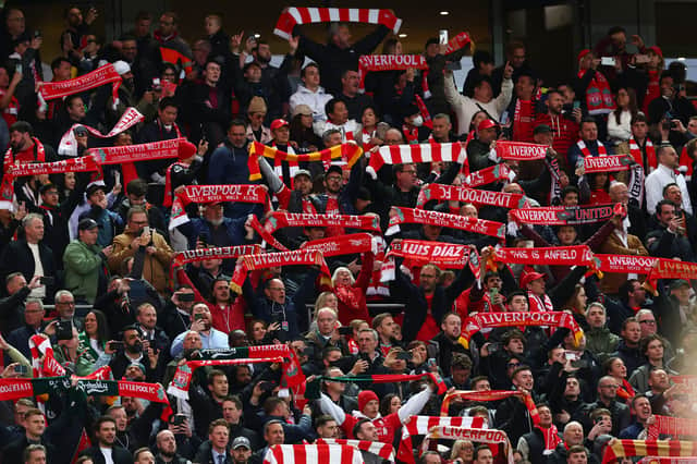 Liverpool fans at Anfield 