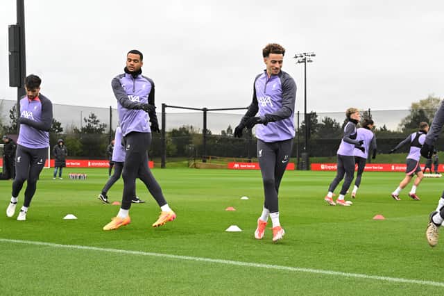 Liverpool training. (Photo by John Powell/Liverpool FC via Getty Images)