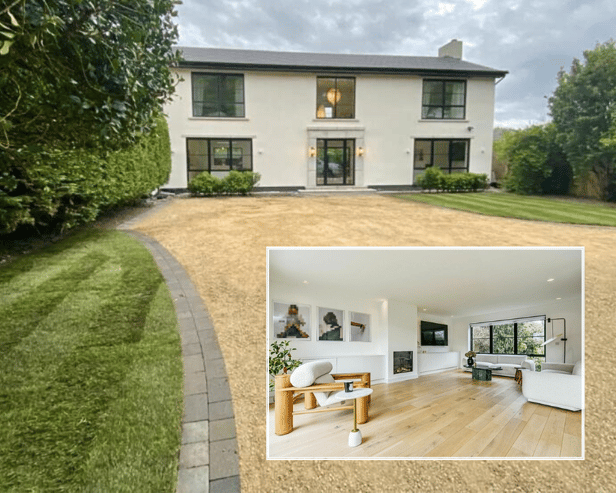 The property has a generous driveway and private gated entrance. Image: Purple Bricks / Zoopla