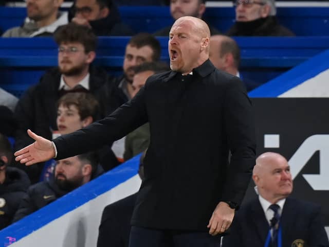 Everton manager Sean Dyche. (Photo by GLYN KIRK/AFP via Getty Images)