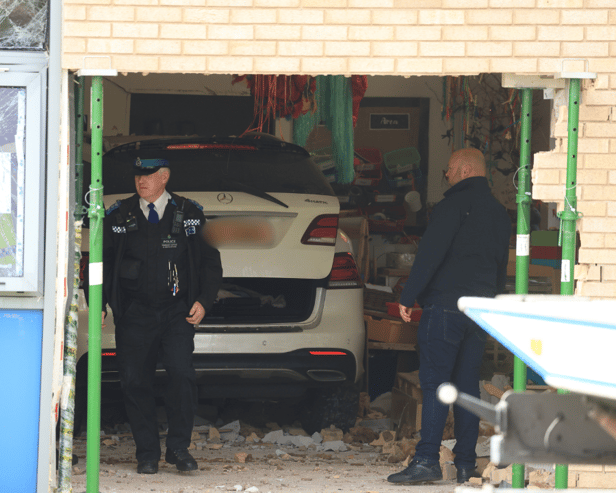 A car crashed through the classroom wall of Everton primary school. Image: Ian Fairbrother