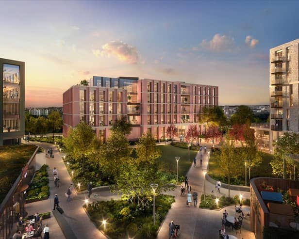 Artist's vision for Huyton development plan. Image: Knowsley Council