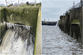 The Mersey Estuary is facing 'extreme' pollution. Image: Durham University/Canva