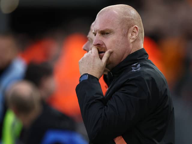 Everton manager Sean Dyche. (Photo by HENRY NICHOLLS/AFP via Getty Images)