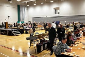 Votes are being counted at Knowsley Leisure and Culture Park as residents eagerly await the results of the 2024 local election. Image: Knowsley Council