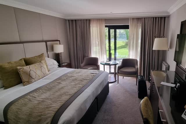 My  deluxe bedroom at St Pierre Park Hotel, Spa & Golf Resort. Dominic Raynor