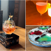 Floating cocktails and fire at The Alchemist Liverpool.