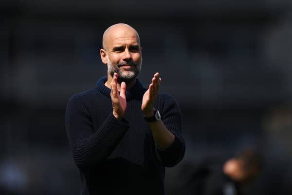 Man City boss Pep Guardiola. Picture: Getty Images 