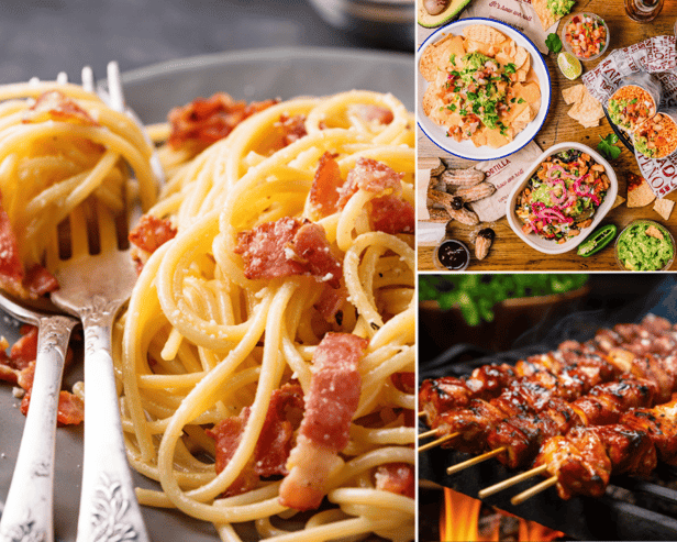 Pasta, burritos and shawarmas are all good options when eating on a budget.
