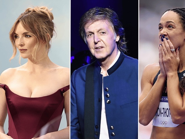 Jodie Comer, Paul McCartney and Katarina Johnson-Thompson