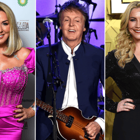 Claire Sweeney, Paul McCartney and Heidi Range.