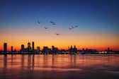 Liverpool sunset.