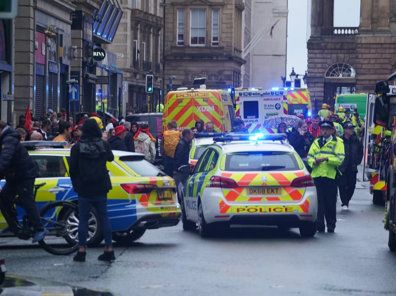 Emergency response in Liverpool after a car ploughs into the crowd at ...