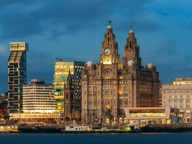 Liverpool skyline.
