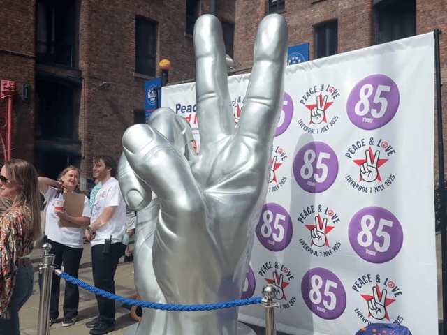 New peace and love sculpture for Ringo Starr.