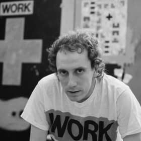 British architectural artist, painter and printmaker Brian Clarke, UK, 14th March 1985