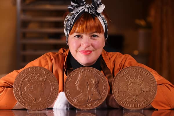 Chocolatier Jen Lindsey-Clark was enlisted to create the festive coins.