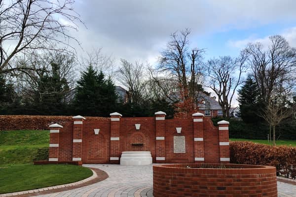 Work progresses on the memorial rose garden for Sir George Martin at Strawberry Field, Liverpool.