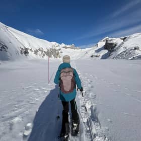 Snowshoe hike in Switzerland