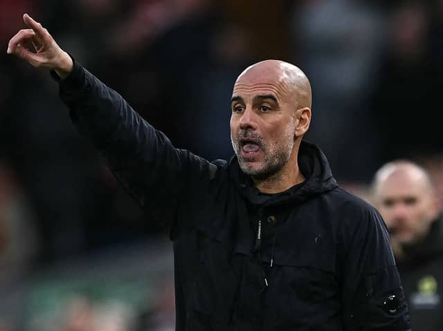 Manchester City boss Pep Guardiola.
