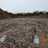 Illegal waste dump in Knowsley