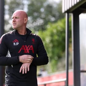 Liverpool under-21s head coach Rob Page. (Photo by Jess Hornby/Getty Images)