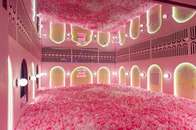 16 experiential installations have been created by designers Elena and Giulia Sella