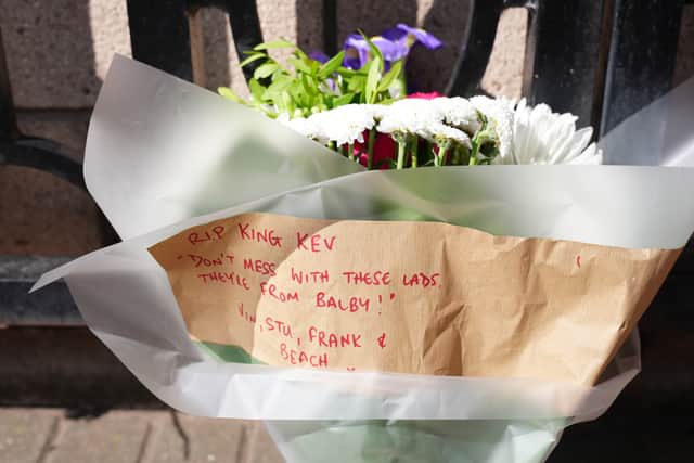 Tributes at St James’ Park in Newcastle for former Liverpool star and Newcastle and England manager Kevin Keegan (Owen Humphreys/PA)