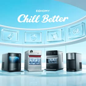 Euhomy has a range of ice shapes and countertop designs