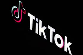 A TikTok sign