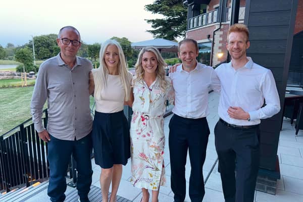 L-R: Alan Sellers and Samantha Moss of CAMS; Dame Laura and Sir Jason Kenny; Ed Clancy OBE