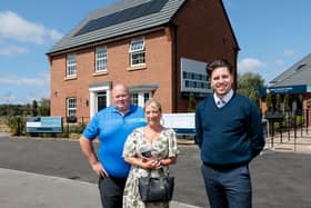 Stuart and Denise Fergus with DWH's Joshua Adamson