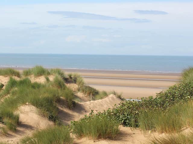 Formby Beach is ideal for families, with a large car park, picnic areas and waymarked paths to the beach, dunes and woods. The high dunes afford excellent views across the Irish Sea and on clear days after rain, even the mountains of Cumbria can be seen.