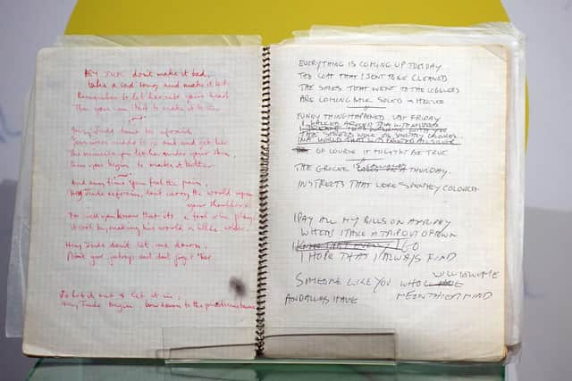 The personal notebook belonging to The Beatles' tour manager Mal Evans