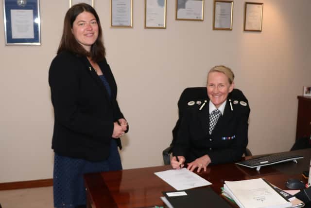 Police Commissioner Emily Spurrell and Chief Constable Serena Kennedy