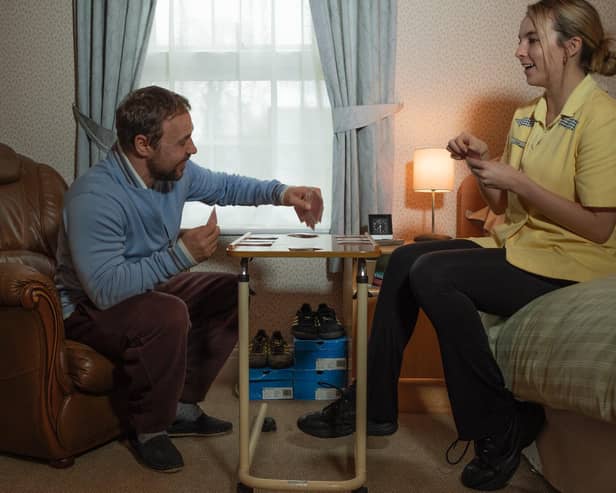 Jodie Comer starred in Channel 4's Help with Stephen Graham, who played Tony, suffering from early-onset Alzheimer's.