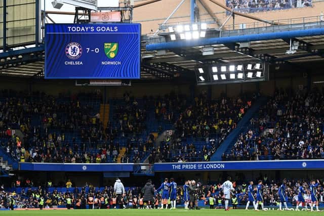 CHESTENING: Norwich City lost their last game 7-0 at Chelsea's Stamford Bridge