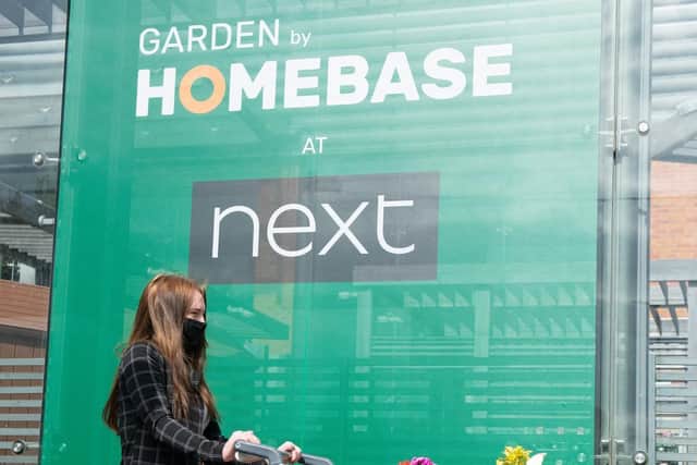 The partnership sees Homebase garden centres open at Next stores in Shoreham, Ipswich, Warrington, Camberley (pictured), Bristol, Sheffield, Norwich and Southampton Hedge End, and three new pop ups in High Wycombe, Solihull and North Shields.