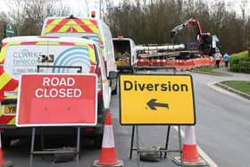 Road works and diversions planned. 