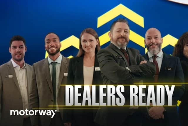 See dealers compete in Motorway’s latest TV ad. Picture - supplied.