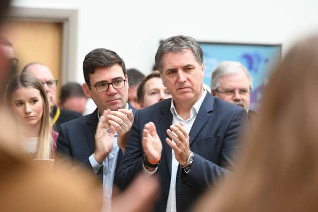 Greater Manchester mayor Andy Burham (left) and the metro mayor of Liverpool Steve Rotherham are among those calling for a Hillsborough Law to ‘break the cycle’ of injustice