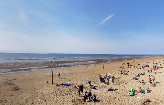 Formby Beach is expected to be extremely busy this weekend. 