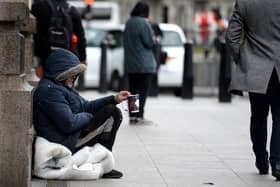 A homeless person in Victoria, London. PA Photo. Picture date: Thursday January 16, 2020. Photo credit should read: Nick Ansell/PA Wire