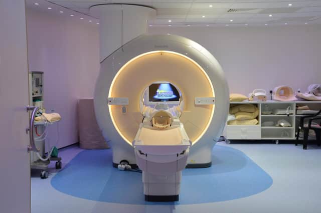 Embargoed to 0001 Saturday January 23 A view showing the new 3T MRI scanner at Sheffield Children's Hospital.