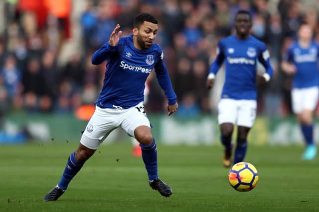 SOUTHAMPTON, ENGLAND - NOVEMBER 26: Aaron Lennon of Everton during the Premier League match between Southampton and Everton at St Mary's Stadium on November 26, 2017 in Southampton, England. (Photo by Catherine Ivill/Getty Images)